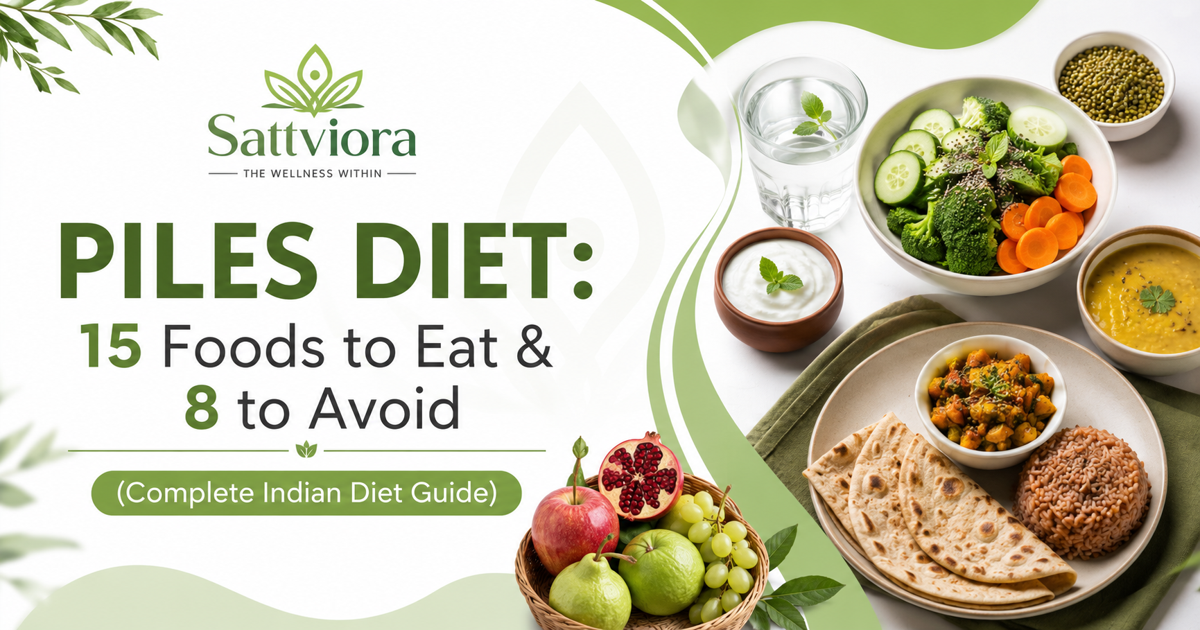 Piles Diet: 15 Foods to Eat and 8 to Avoid (Complete Indian Diet Guide)