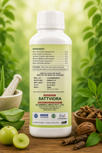 Sattviora Arsh Shakti Juice | Ayurvedic Herbal Juice for Digestive & Rectal Wellness | Aloe Vera, Amla & Haritaki Blend | 200ml