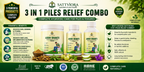 Sattviora Arsh Shakti Piles Relief Combo | Ayurvedic Capsule, Powder & Juice Kit for Digestive & Rectal Wellness