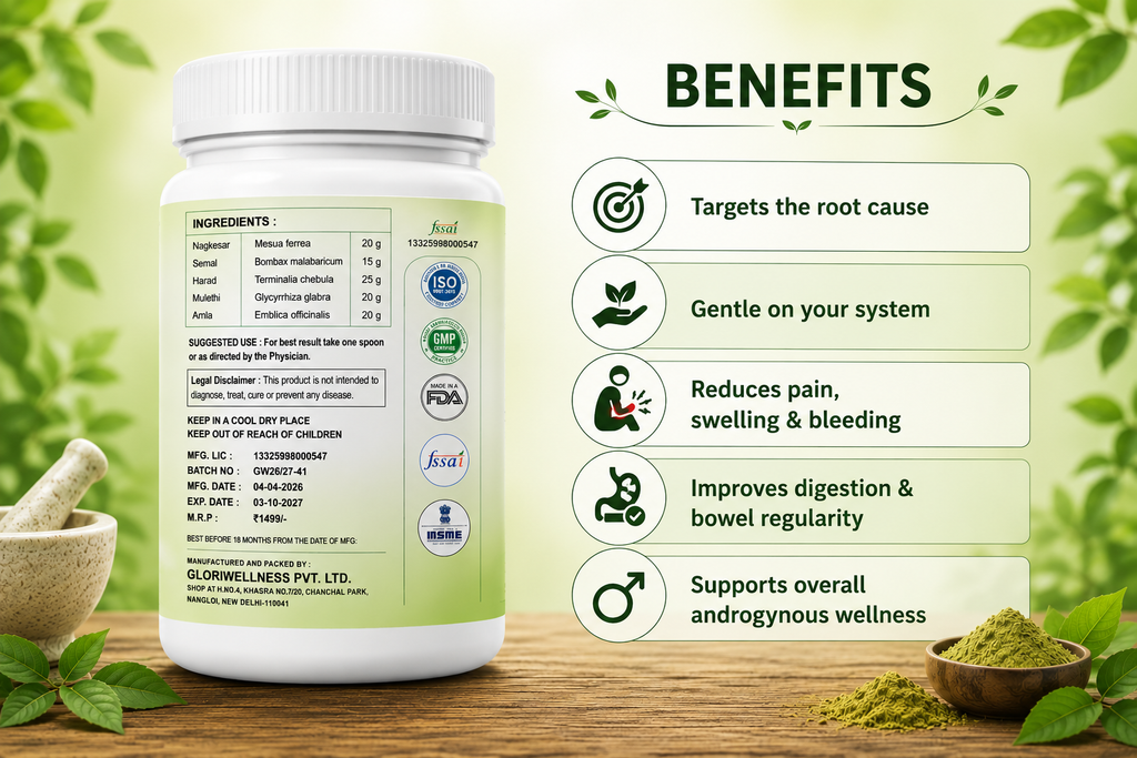 Sattviora Arsh Shakti Piles Powder | Ayurvedic Herbal Support for Piles & Digestive Wellness | Natural Blend with Harad, Amla & Mulethi